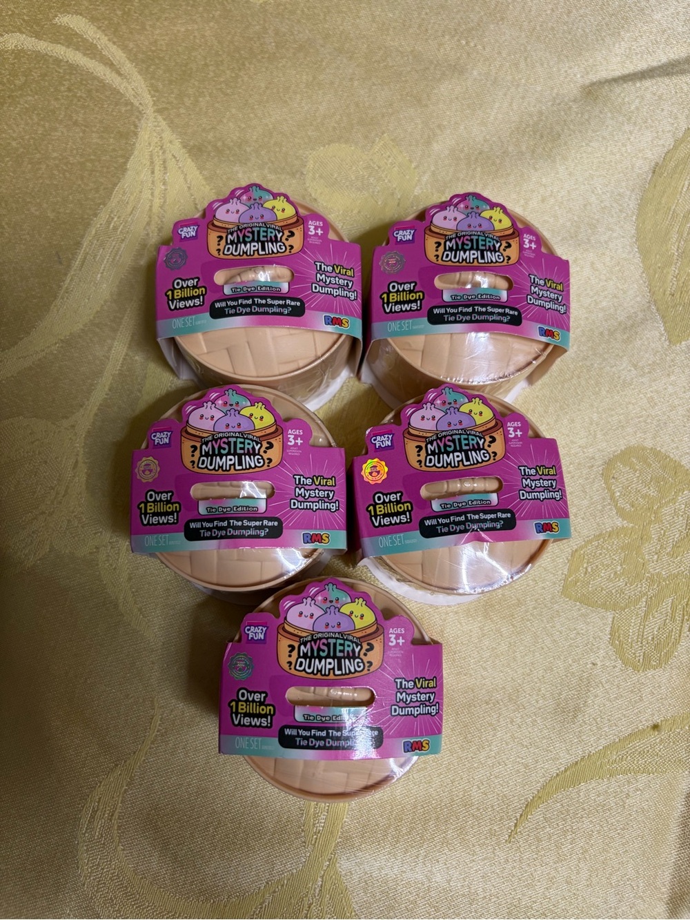 5 Mini RMS Tie Dye Edition Mystery Dumplings.
